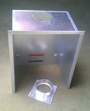 Gas Flue Liner Single Skin Square Collector box, to fit standard fire openings F