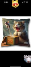 Cute Cat And Mouse Cushion