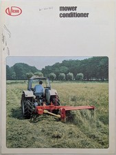 Original Vicon Mower Conditioner & Dynamic Disc Mower Brochure c 1973