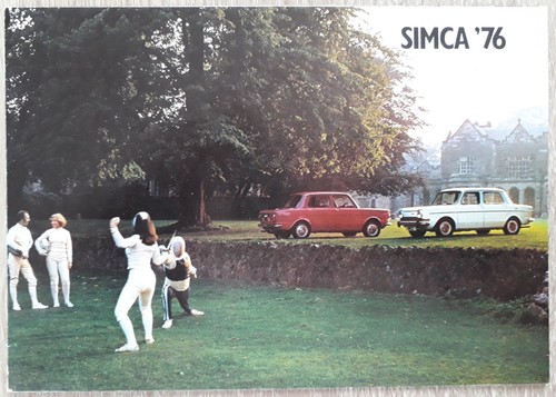 Simca range brochure - 1976,