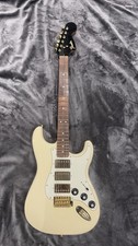 Fender Limited Edition Mahogany Blacktop Stratocaster HHH Olympic White