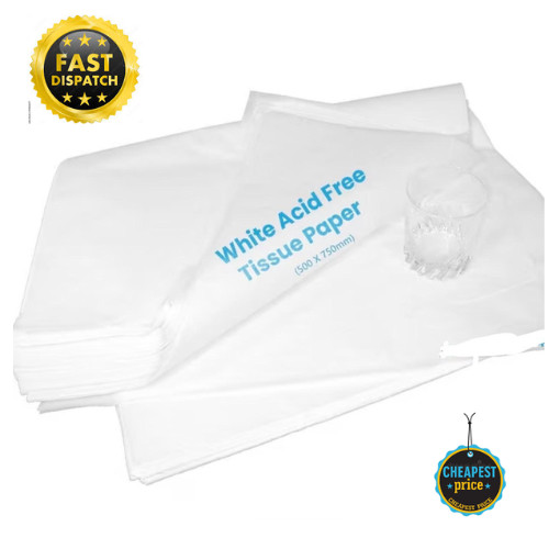 White acid free tissue paper - acid,