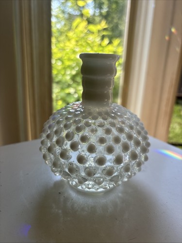 Fenton glass vase hobnail - glass,