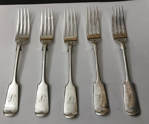 Antique silver plate - 5,