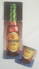 Rare Vintage Holsten Pils set of 4 NEW Beer Mats ... 1 Top, 1 Middle, 2 Bottom