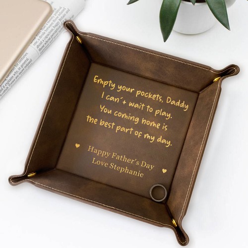 Personalized leather valet - pu,