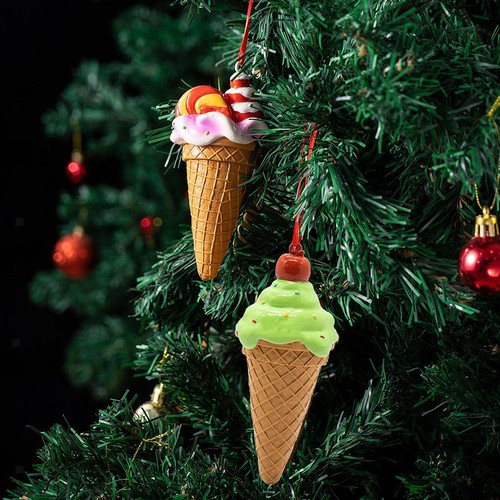 Ice cream cone ornament xmas - ice,