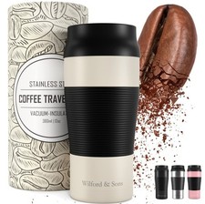 Wilford & Sons Travel Mug Coffee Cup Thermal Leakproof, BPA Free, 360ml 
