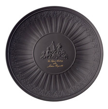 Wedgwood Black Basalt Jasperware Plate The Infant Academy After Joshua Reynolds