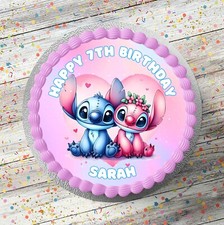 Stitch And Angel Personalised