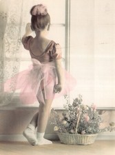 ATHENA POSTCARD BALLET GIRL USED UNUSED GOOD PLUS VERY GOOD