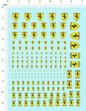 water slide decals FERRARI