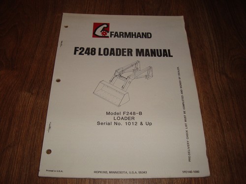 Farmhand model f248 loader - model,