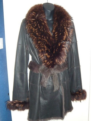 Ladies leather coat - leather,
