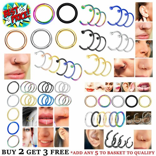 Nose ring eyebrow cartilage - ring,