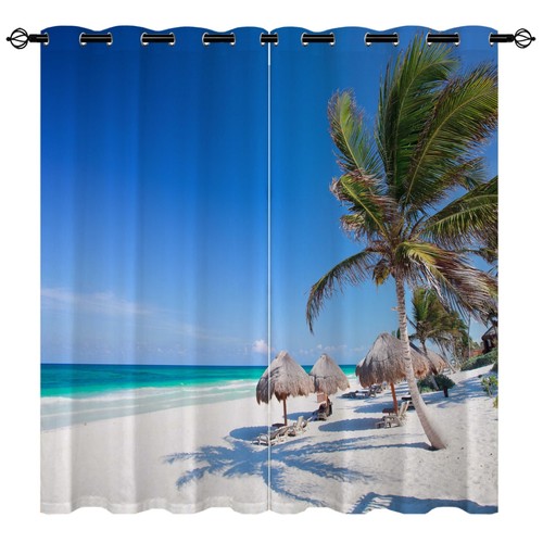Beach ocean view curtains - view,