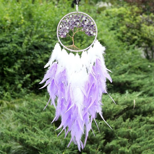 Large purple crystal tree - large,