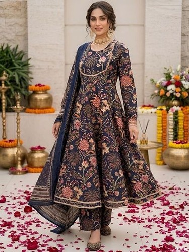 Indian women blue - women, cotton