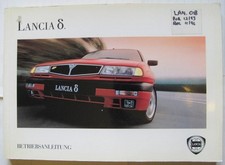 LANCIA 8 Car Owners Handbook 1993 #603.06.468 XII-1993 German