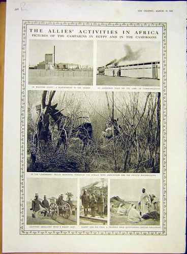 Old antique print - old, ww1