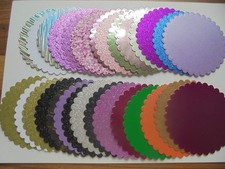 70 X  SCALLOPED DIE CUT ROUND