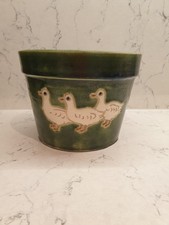 Duck planter, Ceramic plant
