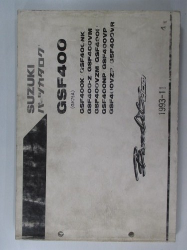 Suzuki bandit 400 parts list - suzuki,