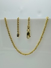 Solid 9ct Yellow Gold 2mm Rope