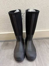 Crane Men Black Neoprene Boots