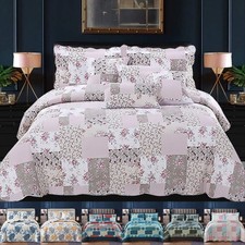 3 Piece Patchwork Quilted