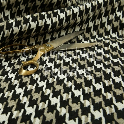Woven geometric black - black, brown