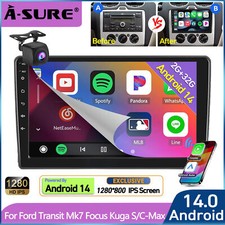 9" For Ford Transit MK7 Apple Carplay Android 14 Car Stereo GPS+ Radio Wifi +AHD