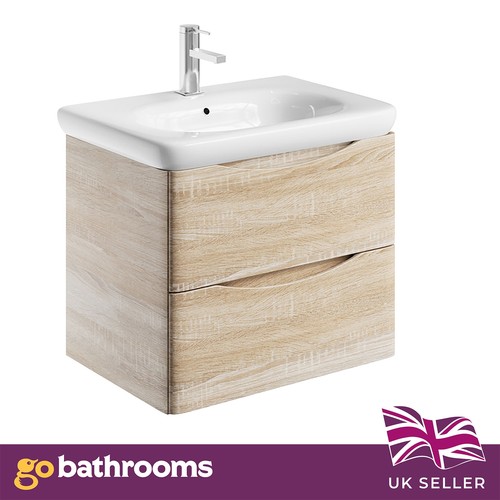 600mm light oak - light, wall