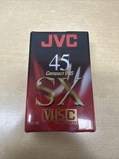 JVC 45 Compact VHS Tape SX VHS-C PAL / SECAM  45 / 90 min EC-45 SX - NEW