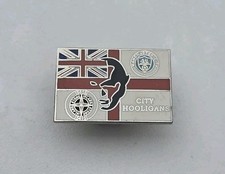 MANCHESTER CITY HOOLIGAN PIN BADGE