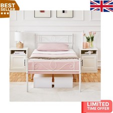 Beautiful White Metal Bed