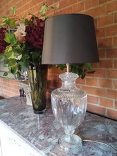 Laura Ashley Meredith cut glass crystal lamp Urn table lamp large RTP £144