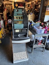 Sets 1960 One Arm Bandit with Original Base Complete Sixpence Works Need Service