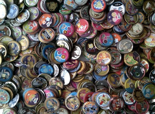 Mixed metal pogs - metal,