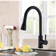 Kitchen Sink Faucet Black Pull