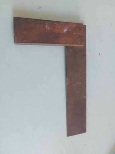 Vintage wood and brass set - and,