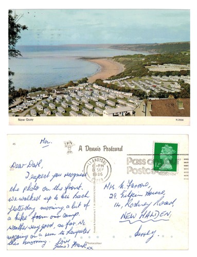 Postcard new quay coastline - new,
