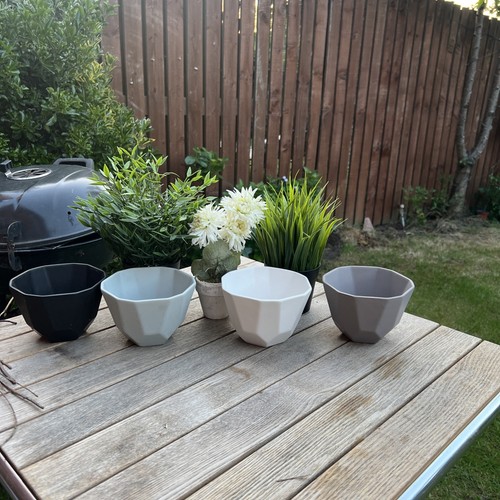 Plant pot ceramic planter - x4,