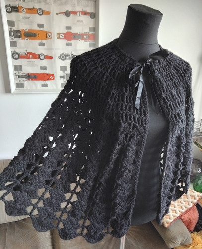 Vintage black crochet - vintage,
