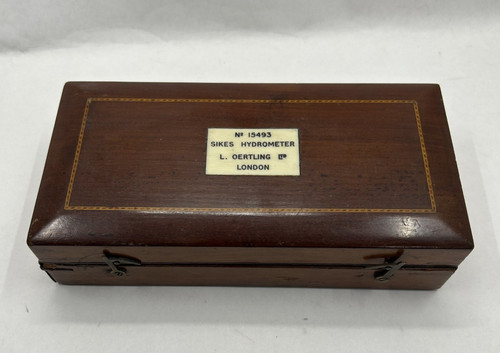 Sikes hydrometer oertling - hydrometer, l.