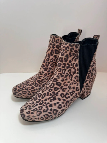 Leopard print ankle boots - leopard,