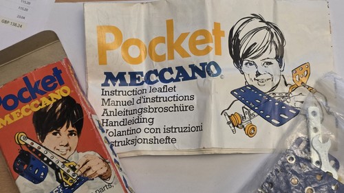 Vintage pocket meccano set - vintage,