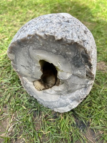 Large 2kg flint geode with - large,
