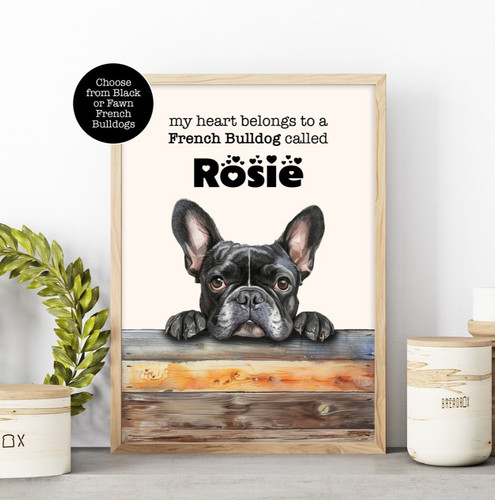 Personalised french bulldog - personalised,