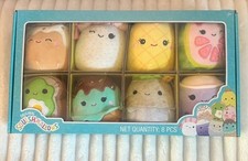 Squishmallows 8 Piece Box Set Food Collection.